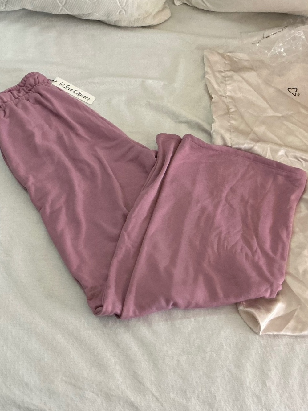 For Love & Leisure For Love & Lemons Wide Leg Sweatpants